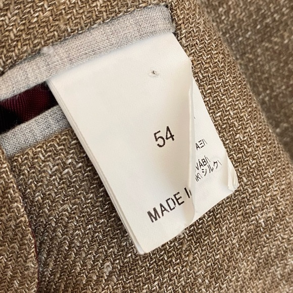 Brunello Cucinelli Silk & Linen Plaid Blazer | 44 - Picture 9 of 15